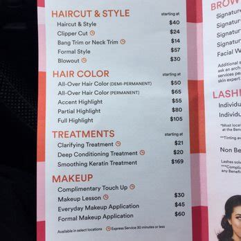 ulta beauty hair prices|ulta makeup appointment prices.